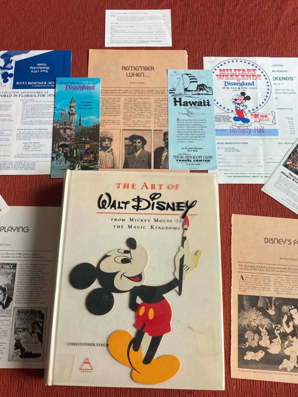 VTG The Art of Walt Disney From Mickey Mouse To The Magic Kingdom First Edition+